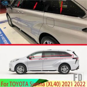トヨタシエナ XL40 2021 2022 カーアクセサリーステンレスウィンドウガーニッシュウィンドウストリップトリム