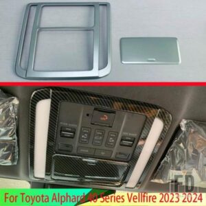 トヨタ アルファード ヴェルファイア 40 シリーズ 2023 2024 ABS マットクローム前室内灯読書灯トリムカバー