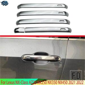レクサス NX クラス AZ20 NX250 NX350 NX450 2021 2022 ABS クロムドアハンドルカバースマートキー穴キャッチキャップトリムモールド