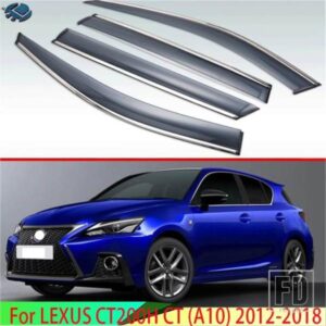 レクサス CT200H CT A10 2012-2018 プラスチック外装バイザーベントシェードウィンドウサンレインガードディフレクター 4 個 2013-16