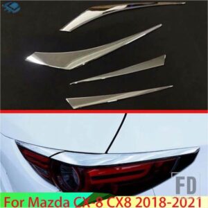 マツダ CX-8 CX8 2018-2021 2019 ABS クロームリアテールライトランプストリップカバートリム外装装飾リペアアクセサリースタイリング