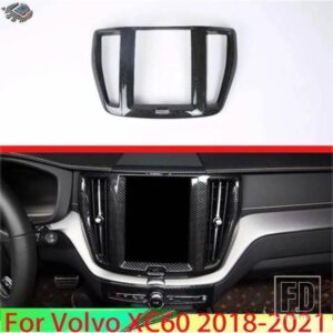 ボルボ XC60 2018-21 カーアクセサリーカーボンスタイルナビゲーションボックスステッカーナビゲーションスイッチパネル