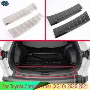 トヨタカローラクロス XG10 2020 2021 カーアクセサリーステンレスリアトランクスカッフプレートドアシルカバーモールドガーニッシュ
