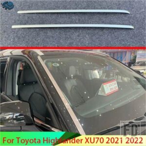 トヨタハイランダー XU70 2021 2022 カーアクセサリーステンレスフロントガラス高輝度トリム