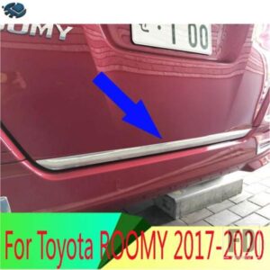 トヨタルーミー 2016-2020 ABS クロームテールゲートドアカバートリムリアトランクモールディングベゼルスタイリングステッカーガーニッシュ