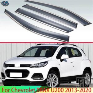 シボレー TRAX U200 2013-2020 2014 2016 2018 2019 プラスチック外装バイザーベントシェードウィンドウサンレインガードディフレクター 4 個