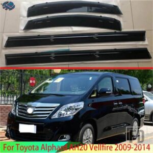 トヨタ アルファード AH20 ヴェルファイア 2009-2014 プラスチック外装バイザーベントシェード窓日雨ガードディフレクター 4 個 2010 2011