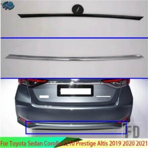 トヨタセダンカローラ E210 プレステージアルティス 2019-2023 2021 ABS クロームリアバンパースキッドプロテクターガードプレートアクセサリー