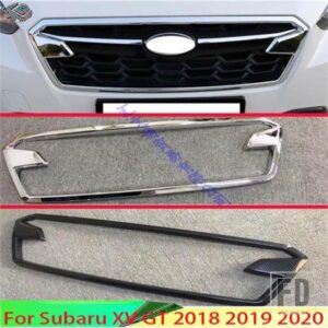 スバル XV GT 2018 2019 2020 フロントセンターメッシュグリルグリルカバーラジエーターストリップトリム装飾スタイリング