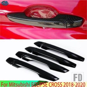 三菱エクリプスクロス 2018-2024 ABS クロームドアハンドルカバースマートキー穴なしキャッチキャップトリムモールドアクセサリー