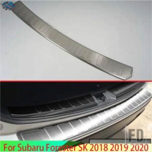 スバルフォレスター SK 2018-2024 ステンレスリアバンパー窓枠外側トランクス装飾プレートペダル