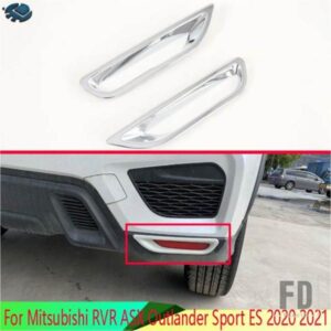 三菱 RVR ASX アウトランダースポーツ ES 2020 2021 ABS クロームリアリフレクターフォグライトランプカバートリムベゼルフレームスタイリング
