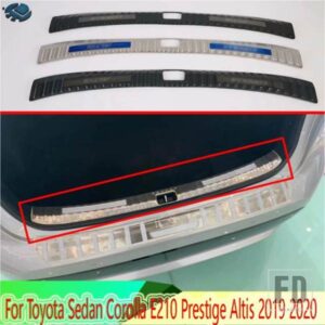 トヨタセダンカローラ E210 プレステージアルティス 2019-2023 ステンレスリアトランクスカッフプレートドアシルカバーモールドガーニッシュ