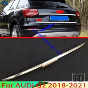 アウディ Q2 2018-2021 カーアクセサリーステンレステールゲートドアカバートリムリアトランクモールディングベゼルスタイリングステッカーガーニッシュ