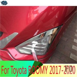 トヨタルーミー 2016-2020 低バージョン ABS クロームフロントフォグライトランプカバートリムベゼルフレームスタイリングガーニッシュ
