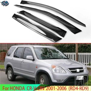 ホンダ CR-V CRV 2001-2006 RD4-RD9 プラスチック外装バイザーベントシェードウィンドウサンレインガードディフレクター 4 個
