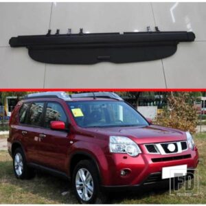 日産エクストレイル T31 ローグ 2008-2013 アルミ + キャンバスリアカーゴカバープライバシートランクスクリーンセキュリティシールドシェードアクセサリー