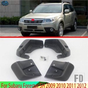 スバルフォレスター SH 40148 4 個カーアクセサリーマッドフラップフロントリアフェンダーフレアスプラッシュガードマッドガード