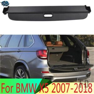 BMW X5 2007-2018 アルミ + キャンバスリアカーゴカバープライバシートランクスクリーンセキュリティシールドシェード ACCESSORIE