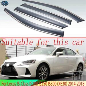 レクサス IS クラス IS200 IS250 IS300 XE30 2014-2018 プラスチック外装バイザーベントシェードウィンドウサンレインガードディフレクター 2016