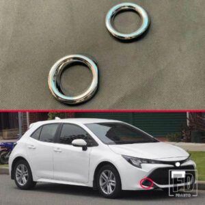 2019 2020 トヨタカローラ E210 スポーツハッチバックオーリス ABS クロームフロントフォグライトランプカバートリムモールドベゼル