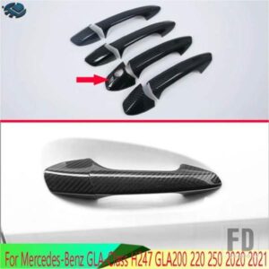 メルセデス ベンツ GLA クラス H247 GLA200 220 250 2020 2021 カーアクセサリーカーボンスタイルドアハンドルカバートリムモールド