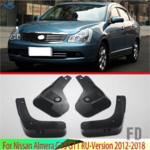 日産アルメーラ G15 G11 RU バージョン 2012-2018 ブルーバードシルフィ 06-14 スプラッシュガードマッドガードフェンダー 2013-2015 カーアクセサリー