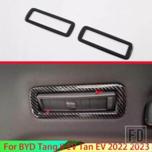 BYD 唐 II EV タン EV 2022 2023 カーアクセサリーカーボンスタイルリアルーフエアコンコンフィショナー AC ベントフレームカバートリム