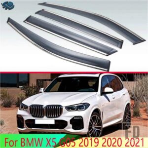 BMW X5 G05 2019-2024 2021 カーアクセサリープラスチック外装バイザーベントシェード窓日雨ガードディフレクター 4 個