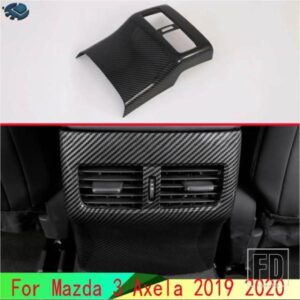 マツダ 3 アクセラセダン BP 2019 2020 カーアクセサリーカーボンスタイルメッキアームレストボックスリアエアベントフレームトリムカバー
