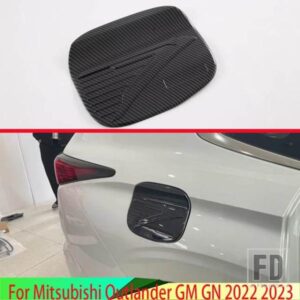 三菱アウトランダー GM GN 2022 2023 カーボンスタイル燃料タンクキャップカバーカースタイリングトリムオイルキャップ