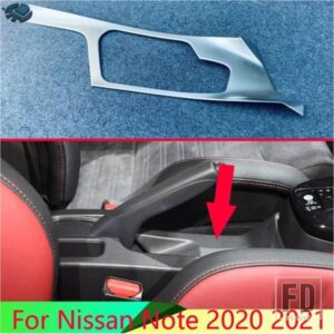 日産ノート 2020 2021 カーアクセサリー ABS クロームギアシフトパネルセンターコンソールカバートリムフレーム