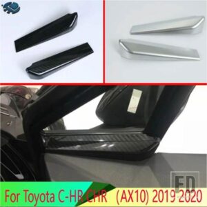 トヨタ C-HR CHR AX10 2019 2020 カーアクセサリー ABS クロームインテリアフロントドアトライアングルカバートリムピラートリム