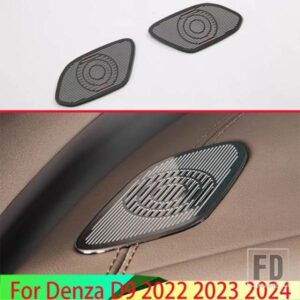 DENZA D9 EV DMI 2022 2023 2024 カーアクセサリーステンレススピーカー計器パネルホーンカバー装飾トリム