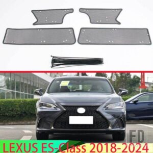 ミドルスクリーニングメッシュフロントグリルメッシュレクサス ES クラス 2018-2024 フロントグリルネットカバーステンレスカーアクセサリー