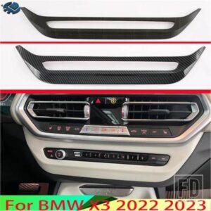 BMW X3 2022 2023 カーアクセサリー ABS クロームエアコンスイッチカバーフレームトリムカバー