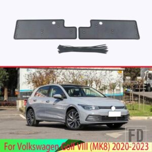 ミドルスクリーニングメッシュフロントグリルメッシュ VW ゴルフ VIII MK8 2020-2023 フロントグリルネットカバーステンレスカーアクセサリー