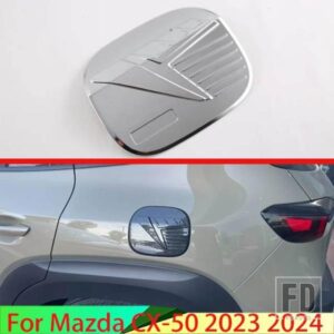 マツダ CX-50 2023 2024 カーアクセサリー ABS クローム燃料タンクキャップカバーカースタイリングトリムオイルキャップ