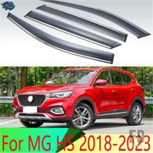MG HS 2018-2023 カーアクセサリープラスチック外装バイザーベントシェード窓日雨ガードディフレクター 4 個