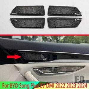 BYD 歌プラス EV DMI 2022 2023 カーアクセサリーステンレススピーカーカバーインテリアドアツイーターカバーホーンフードトリム