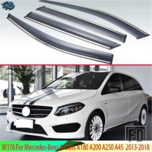 W176 メルセデス ベンツ A クラス A180 A200 A250 A45 2013-2018 プラスチックウィンドウバイザー雨サンバイザーシールドコーブアクセサリー