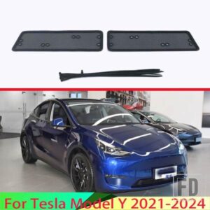 ミドルスクリーニングメッシュフロントグリルメッシュテスラモデル Y 2021-2024 フロントグリルネットカバーステンレスカーアクセサリー