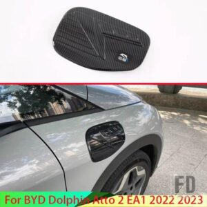 BYD イルカ ATTO 2 EA1 2022 2023 カーアクセサリーカーボンスタイル装飾グリッター充電ポートカバー