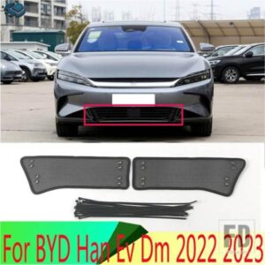 ミドルスクリーニングメッシュフロントグリルメッシュ BYD ハン EV DM 2022 2023 フロントグリルネットカバーステンレスアクセサリー