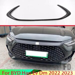 BYD ハン DM-I 2022 2023 カーアクセサリー ABS フロントセンターメッシュグリルグリルカバーラジエーターストリップトリム