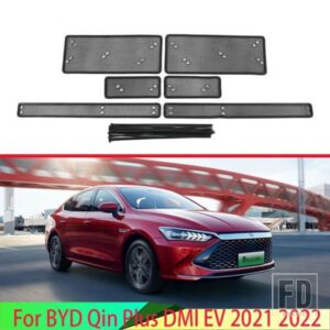 ミドルスクリーニングメッシュフロントグリルメッシュ BYD 秦プラス DMI EV 2021 2022 フロントグリルネットカバーステンレスカーアクセサリー