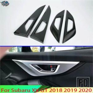 スバル XV GT 2018 2019 2020 カーアクセサリー ABS クロームインナードアハンドルカバーキャッチボウルトリム挿入ベゼルフレームガーニッシュ
