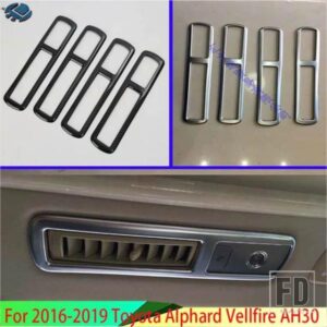 2016-2019 2017 2018 トヨタアルファードヴェルファイア AH30 カーアクセサリー ABS リアルーフエアコンコンフィショナー AC ベントフレームカバートリム