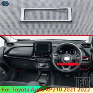 トヨタアクア XP210 2021 2022 カーアクセサリー ABS クロームヘッドライトスイッチボタンコントロールパネルカバートリムベゼル