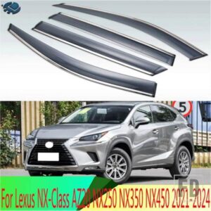 レクサス NX クラス AZ20 NX250 NX350 NX450 2021-2024 プラスチック外装バイザーベントシェード窓日雨ガードディフレクター 4 個